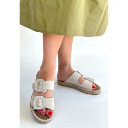 Hertas Bej Nubuk Tokalı Terlik