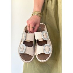 Hertas Bej Nubuk Tokalı Terlik