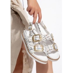 Olira Beyaz Simli Kemerli...