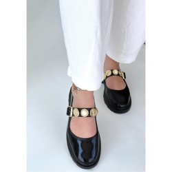 Okira Siyah Rugan Oxford Ayakkabı