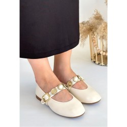 Atnis Bej Cilt Babet Ayakkabı