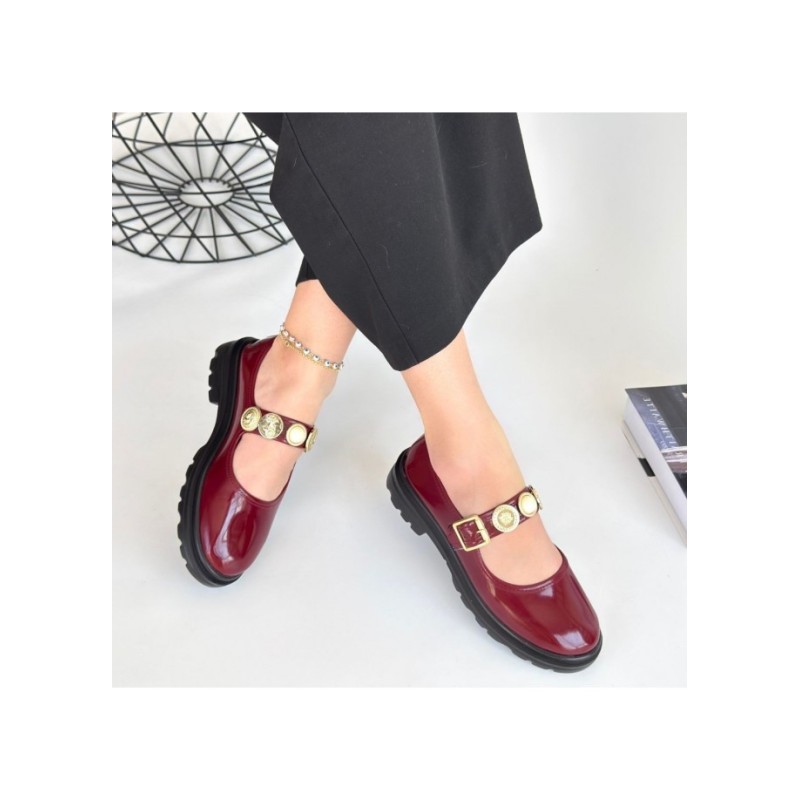 Okira Bordo Rugan Oxford Ayakkabı